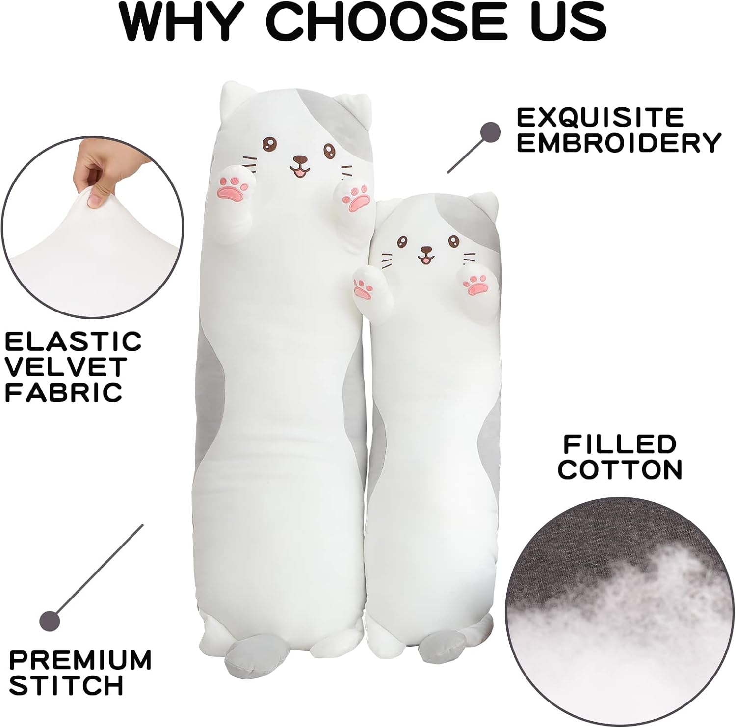 CuddleKitten Body Pillow