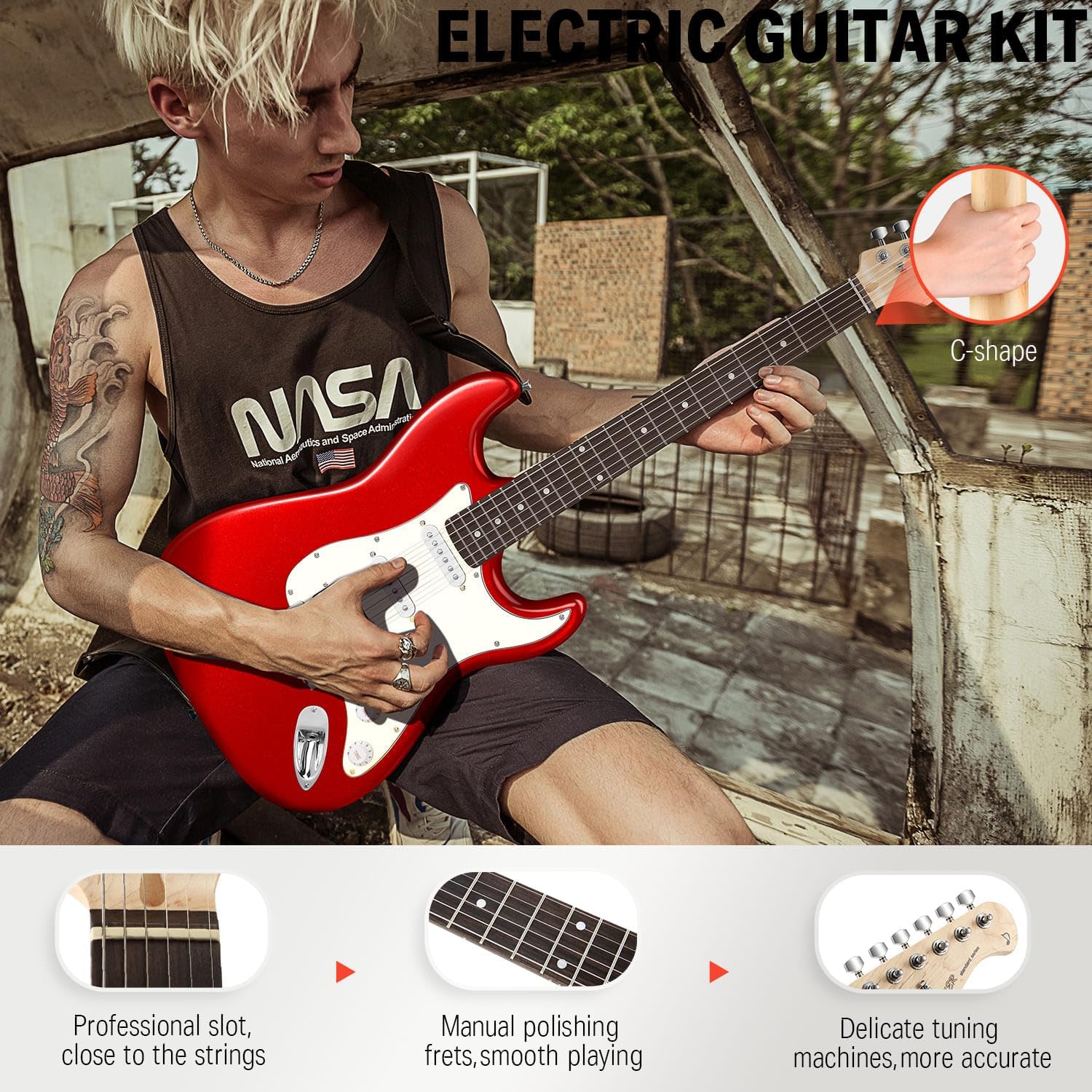 Crimson Starter Electric Guitar