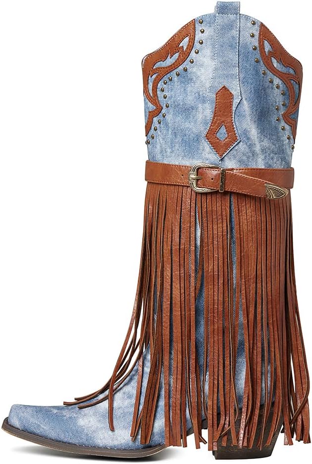 Chic Western Fringe Boots
