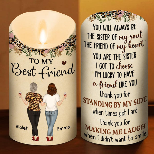 Best Friends Forever LED Candle