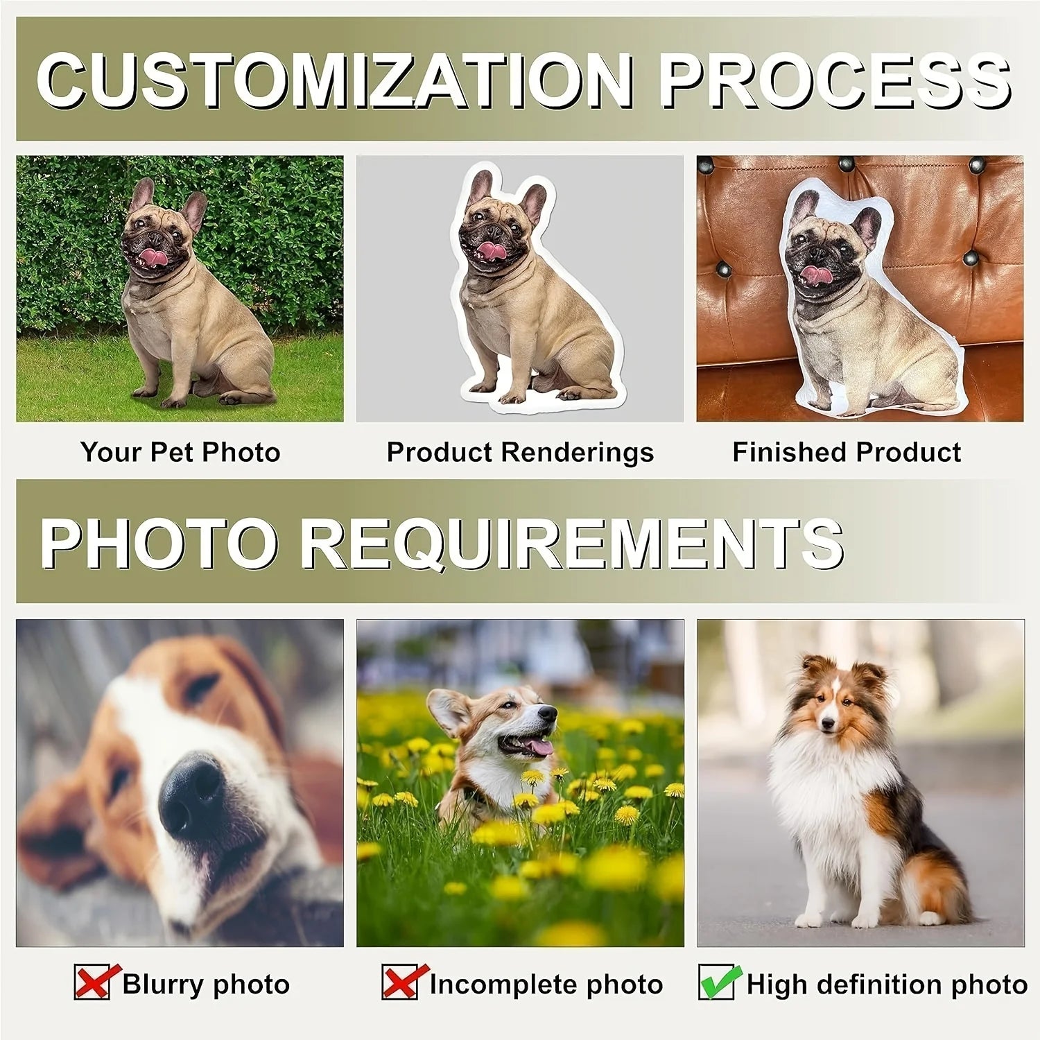 Custom Pet Photo Pillow