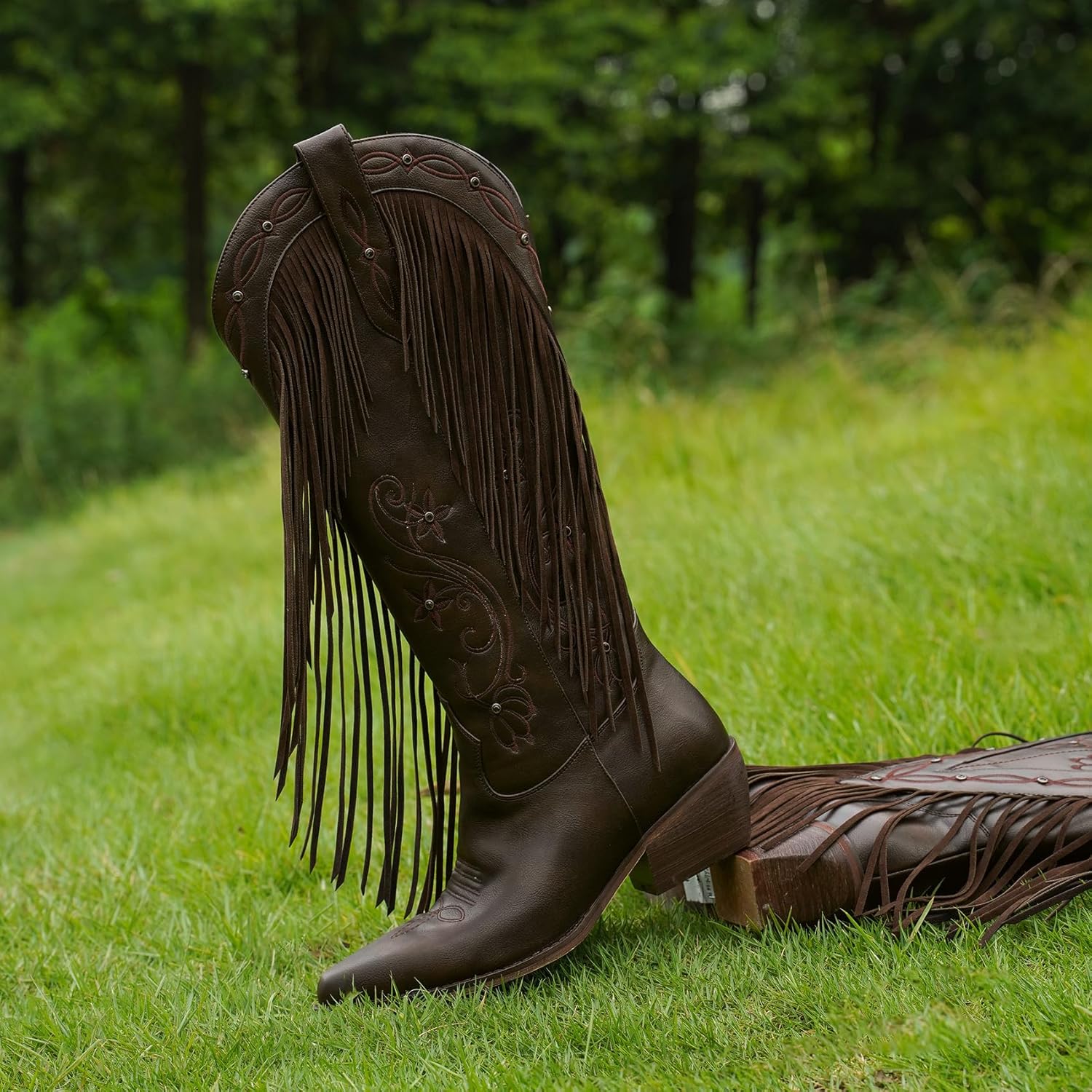 Chic Fringe Cowgirl Boots