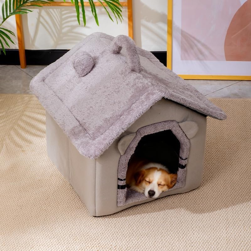 Cozy Foldable Pet Cave Bed