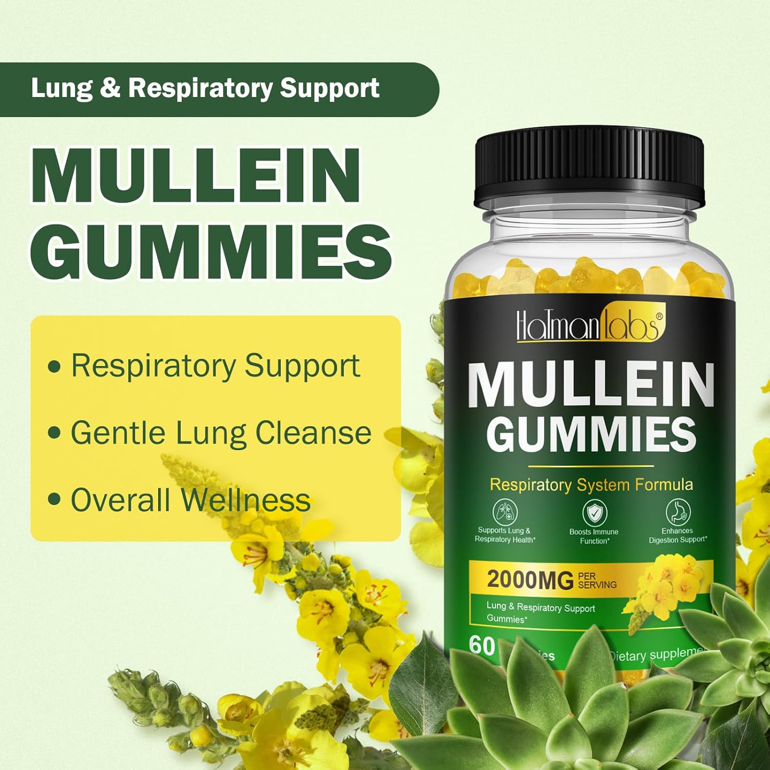 Breathe Easy Mullein Gummies