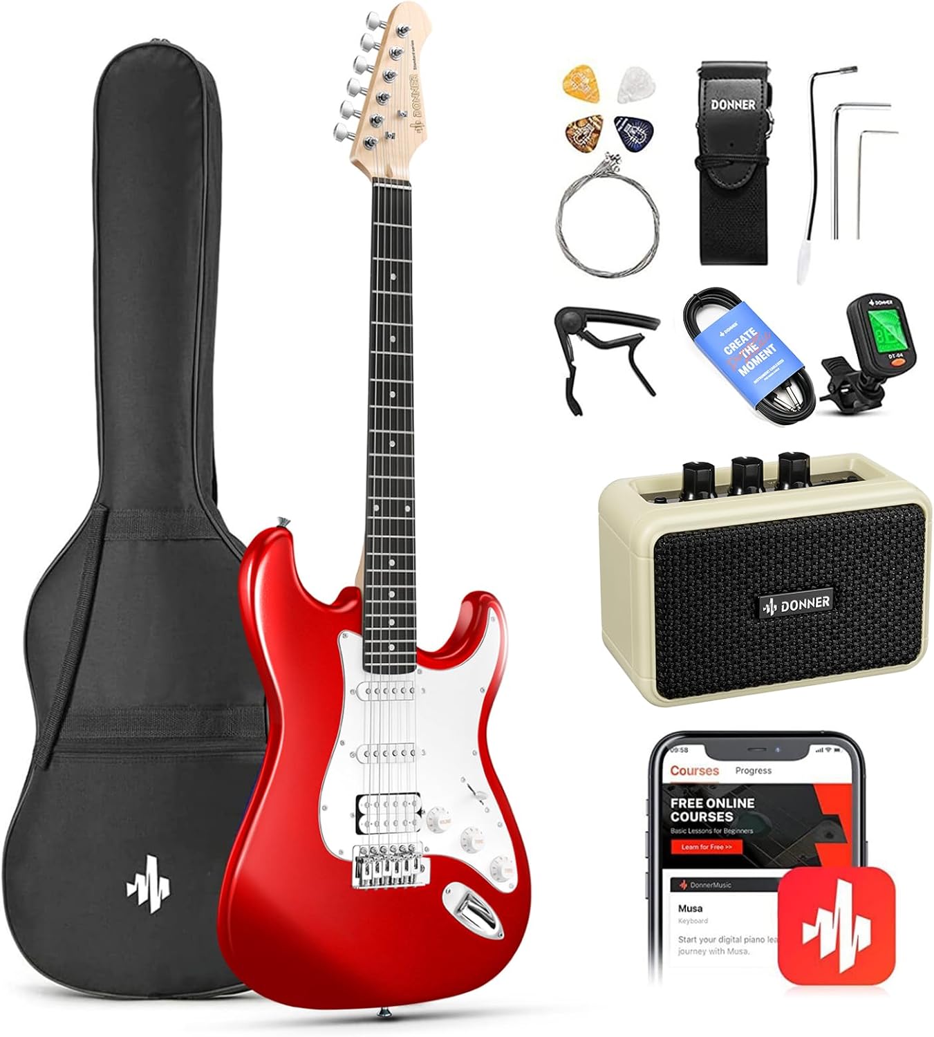 Crimson Starter Electric Guitar