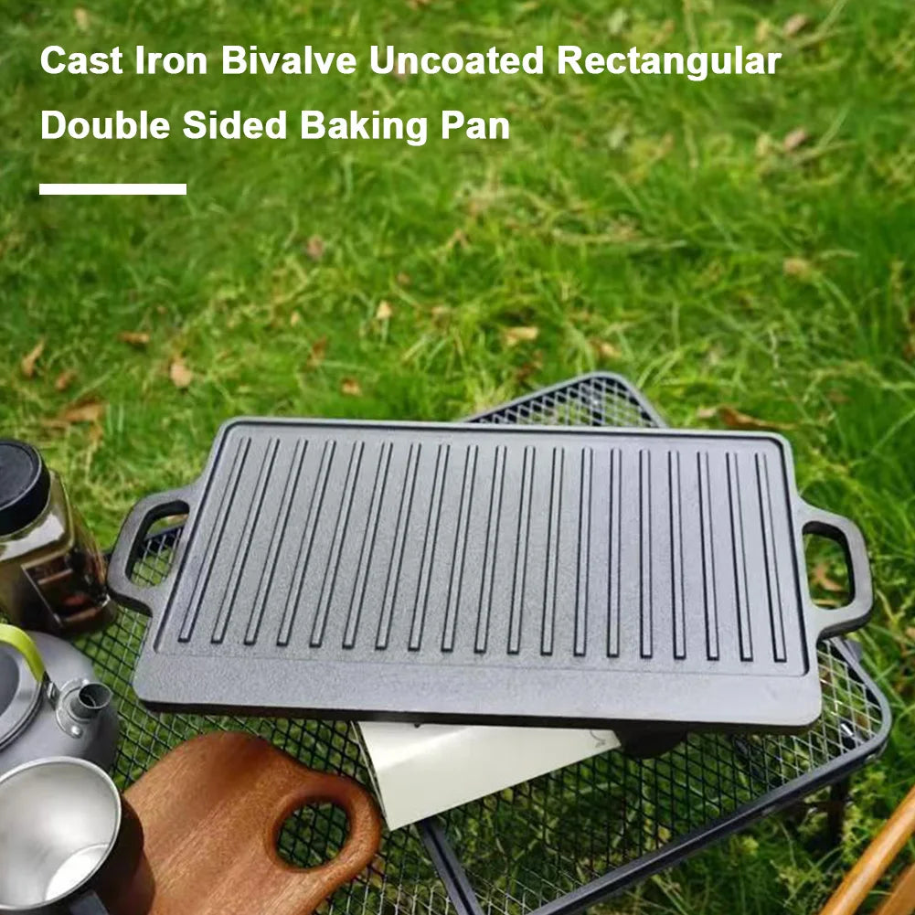 Double-Sided Cast Iron Griddle Pro