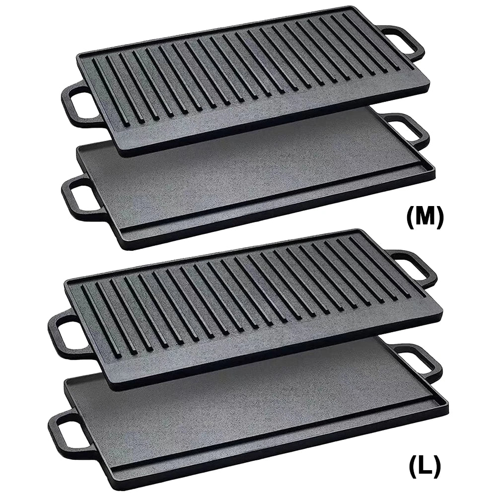 Double-Sided Cast Iron Griddle Pro